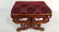 Vintage Carved Feathered Style Foot Stool - 4