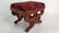 Vintage Carved Feathered Style Foot Stool - 5