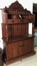Vintage Mahogany Hutch Console