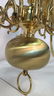 Colonial Style Brass 8 Arm Chandelier - 7