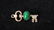 2 Gold Colored Key Shaped Pins - 2