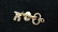 2 Gold Colored Key Shaped Pins - 3