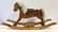 Vintage Rocking Horse With Leather Seat