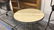 Rustic Modern Carved Wood & Marble Side Table - 5
