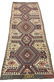 Vintage Kilim Colorful Geometric Runner Carpet