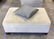 Sand Colored Diamond Pattern Ottoman - 2
