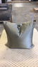 Sand Colored Diamond Pattern Ottoman - 7
