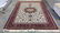 Hand Made Red Border High Contrast Rug - 10