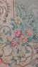 Green & Pink Hand Stitched Carpet - 4