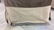 Pair Grey Velvet Skirted Chairs on Wheels - 4