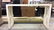 White Painted Curved Wood Console Table - 4