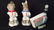 Group Lot Ceramic Corked Liquor Bottles - 8