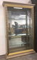 Gold Painted Wood & Glass Display Cabinet