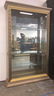 Gold Painted Wood & Glass Display Cabinet - 2
