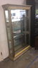 Gold Painted Wood & Glass Display Cabinet - 3