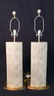 Pair CURRY Modled Column Design Table Lamps