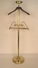 Brass and Wood Mens Valet Stand - 6