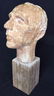 Unsigned Male Bust on Wood Block