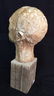 Unsigned Male Bust on Wood Block - 3