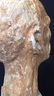 Unsigned Male Bust on Wood Block - 4