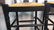 Pair Bar Chairs Wicker Seats Matte Black Frame - 10