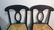 Pair Bar Chairs Wicker Seats Matte Black Frame - 4