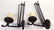 Wrought Iron Rustic Candlestick Sconces - 2