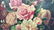 Gold Framed Floral Arrangement Painted Canvas - 2