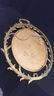 ANTIQUE Gold Leaf Feathered Wood Framed Mirror - 7