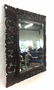 Mahogany Carved Wood Bevelled Mirror