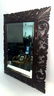 Mahogany Carved Wood Bevelled Mirror - 4