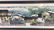 Signed Asian Lithograph Village View from Water - 4