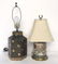 2 Gold Painted Vintage Lamps