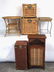 Group Lot 6 Woven Style Side Tables
