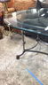 Oval Glass & Wrought Iron Base Table - 3