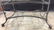 Oval Glass & Wrought Iron Base Table - 6