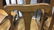 6 Vintage Wood & Cane Slat Back Chairs - 8