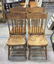 Set 4 Vintage Wood Chairs