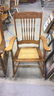 2 Vintage Wood & Cane & Palm Rocking Chairs - 2