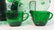Partial Green Glass Dish Set - 2