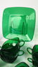 Partial Green Glass Dish Set - 5