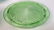 Group Lot Green Glass Platters and Crystal - 6