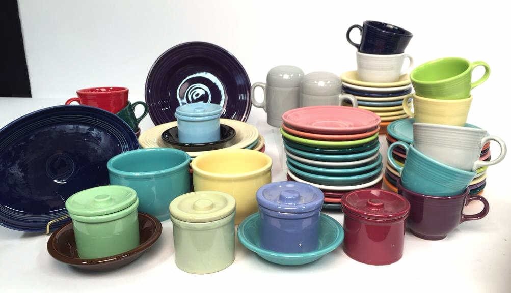 Group Lot Homer Laughlin China Fiesta Set
