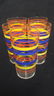 14 Piece Striped Vintage Glasses - 7