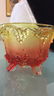 3 vintage colored glass pieces - 6