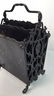 Antique Wrought Iron Metal Magazine Rack - 7