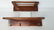 Pair Vintage Hooks and Hat Shelf - 3