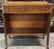 Oak Stained Console Table Two Drawers
