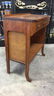 Oak Stained Console Table Two Drawers - 6