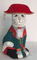 Hand Painted In Thailand Paper Mache Cat